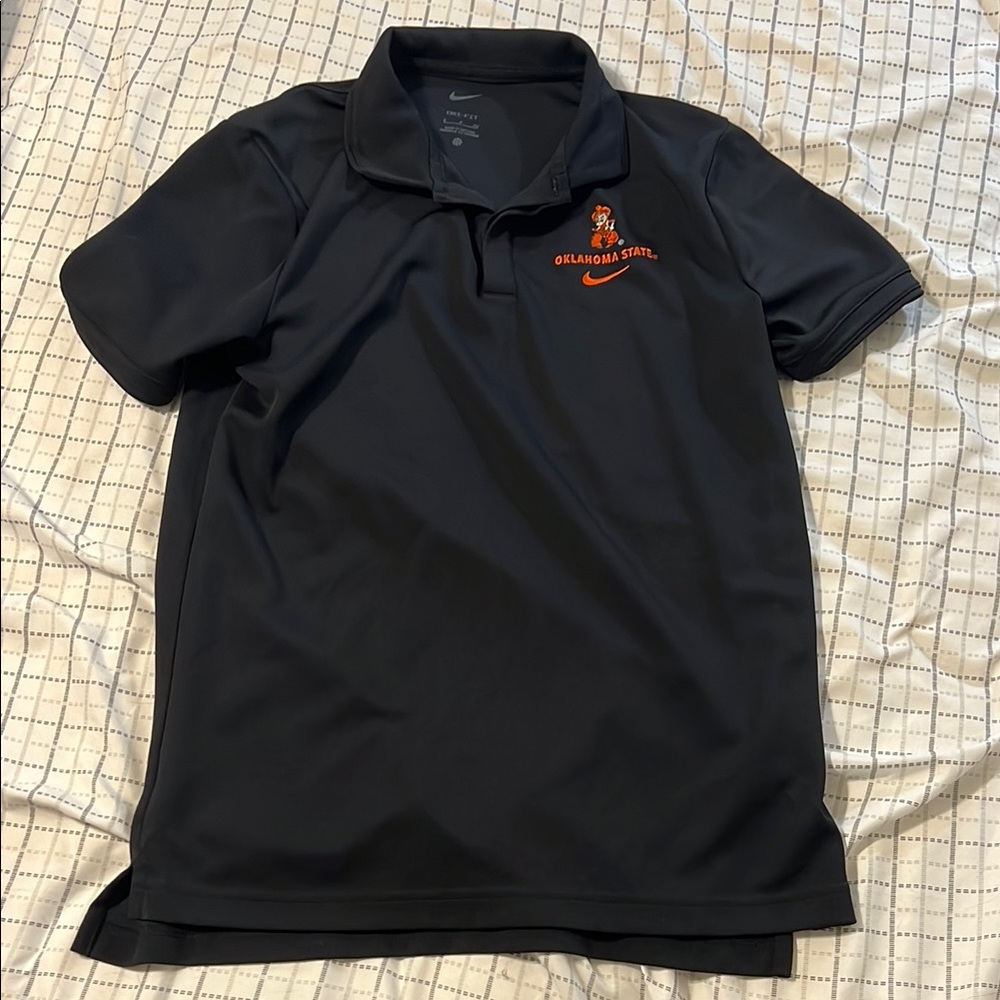 Nike Men's Black Oklahoma State Polo Shirt